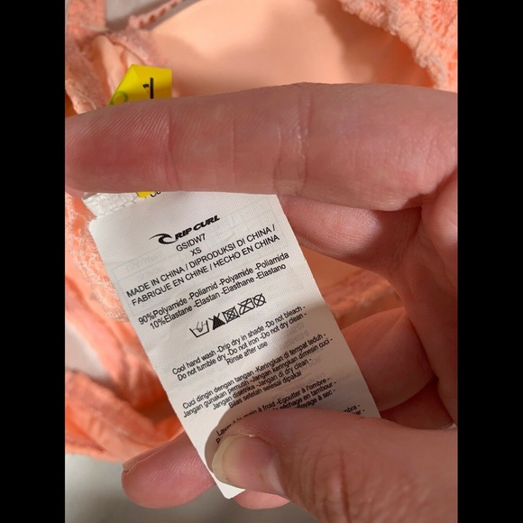 NWT Rip‎ Curl Bandeau Bikini Top + Bottom Set XS - Picture 7 of 9